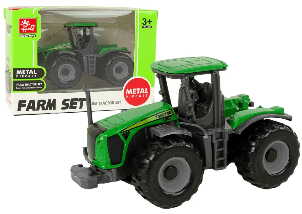 Lean Toys Žemės ūkio traktorius SunQtoys, žalias