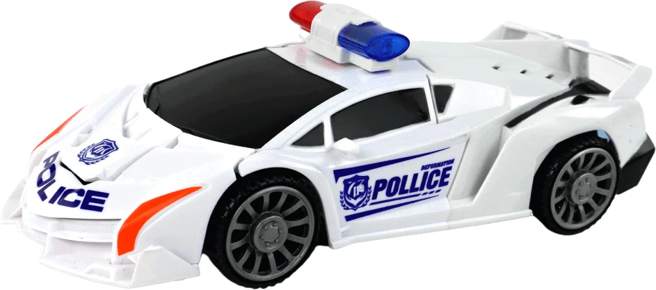 Automobilis - robotas 2in1 Lean toys, baltas