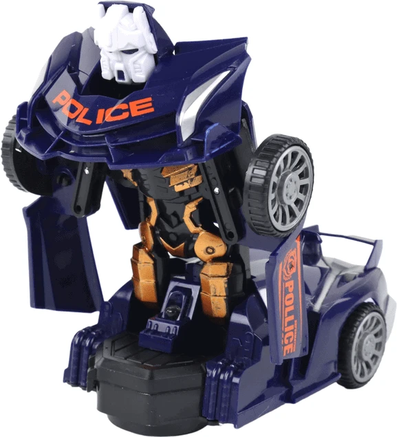 Automobilis - robotas 2in1 Lean toys, mėlynas
