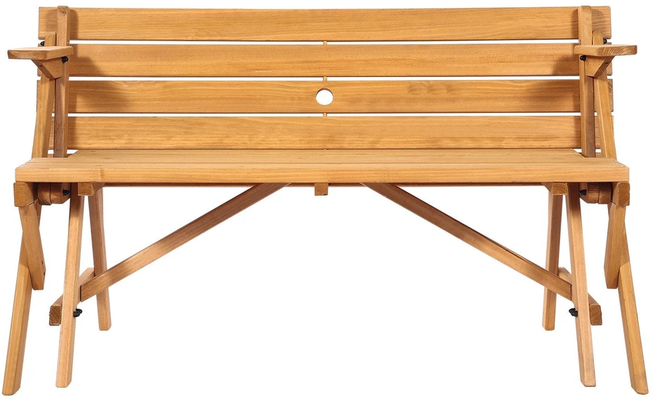 VEVOR medinis pikniko stalas su suoliuku 2-in-1