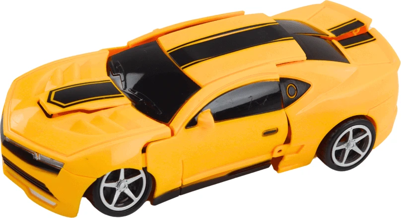 Lean Toys Geltonas Auto-Robotas 2in1 Žaislas