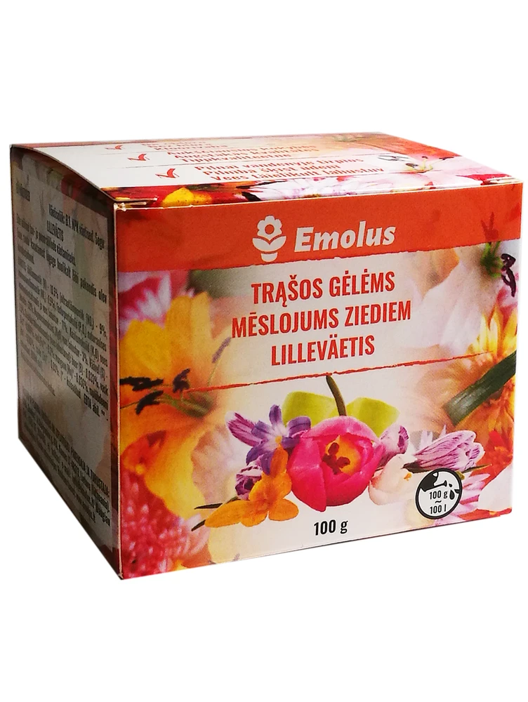 Emolus Gėlių trąšos, NPK 18-6-19, su mikroelementais, 100 g
