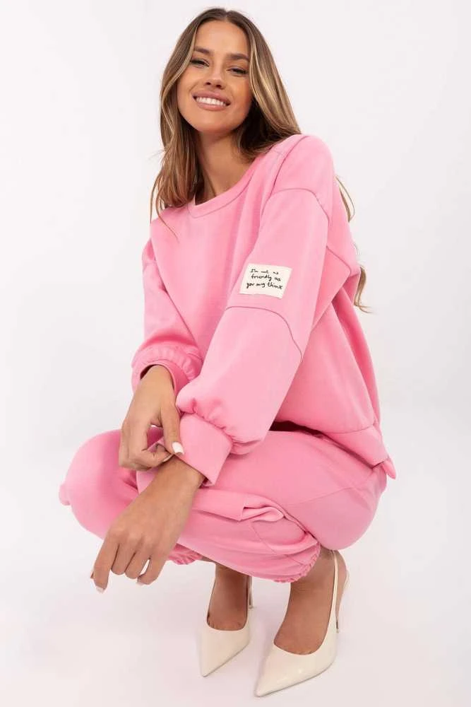 Treningas moteriškas iš viskozės ir medvilnės Italy Moda