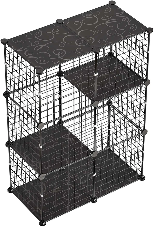 Trijų aukštų narvas katėms VEVOR 97DMSUK12601, 71,1 x 35,5 x 104,1 cm
