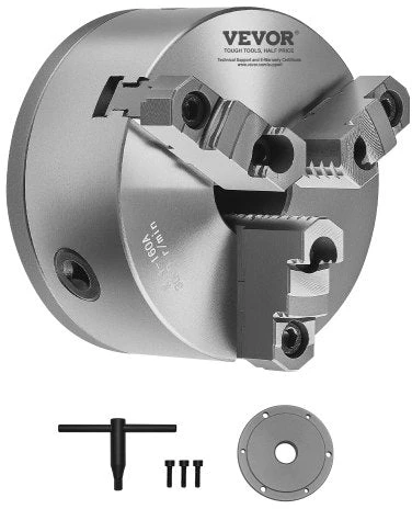 VEVOR 160 mm 3-žandikaulės tekino staklių griebtuvas