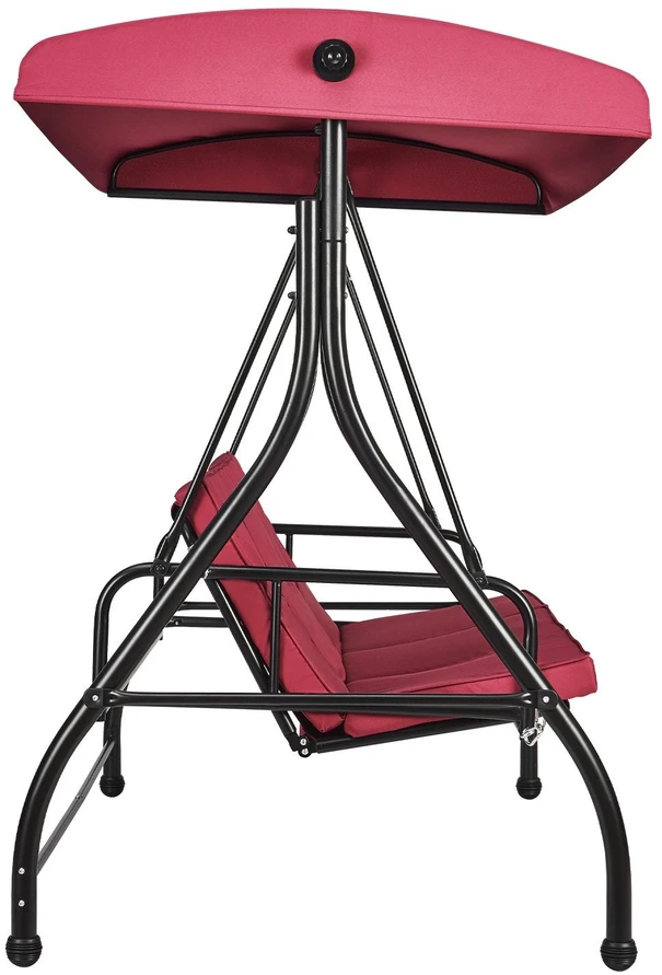 VEVOR Trivietė lauko supamoji kėdė su stogeliu