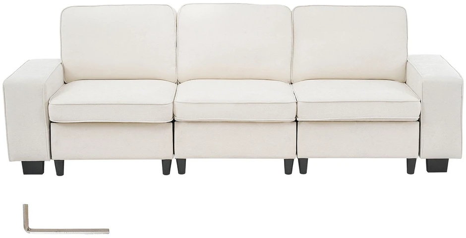 VEVOR Baltas sofa su vieta daiktams apačioje