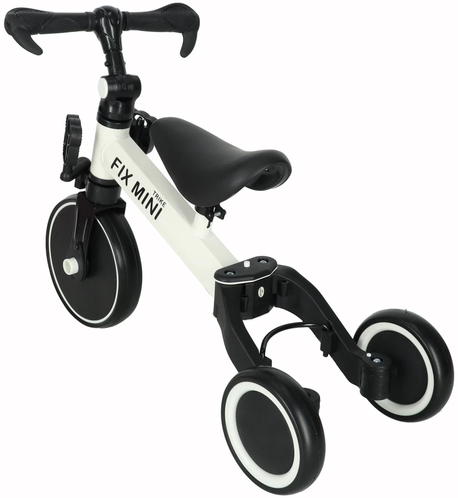 Trike Fix Mini krosinis triratukas 3in1 su pedalais baltas