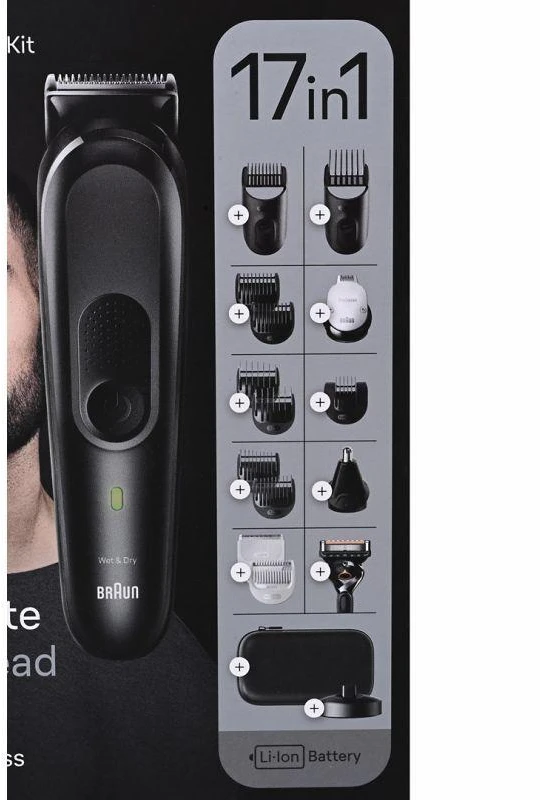 MGK7491 Braun Kirpimo Rinkinys Viskas Viename 17in1
