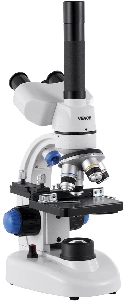 VEVOR Trinokulinis jungiamasis mikroskopas 40-5000X