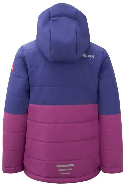 Trollkids Kids Hemsedal Sniego Striukė XT su pašiltinimu, atspari vandeniui, violetinė, žiemos striukė (513-154)