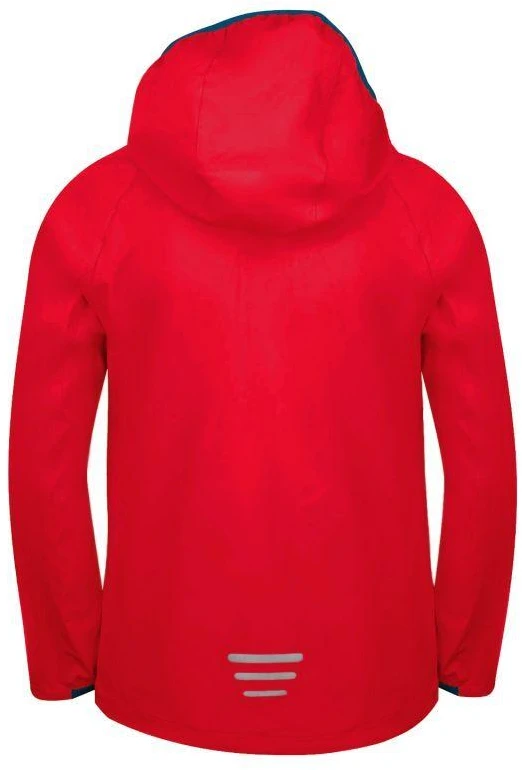 Trollkids Kvalvika vaikiška striukė – raudona softshell striukė su gobtuvu berniukams/mergaitėms (328-414)