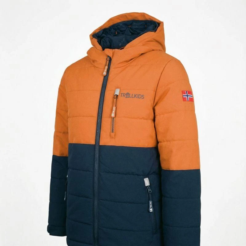 Trollkids vaikiška Hemsedal sniego striukė XT, žieminė, vandeniui atspari, oranžinė (513-176)