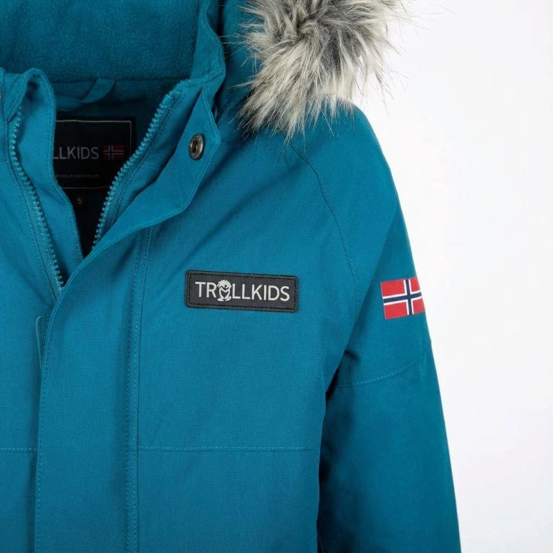 Trollkids Vaikiškas Kirkenes sniego kombinezonas, vandeniui atsparus, mėlynas, mergaitėms/berniukams (387-174)