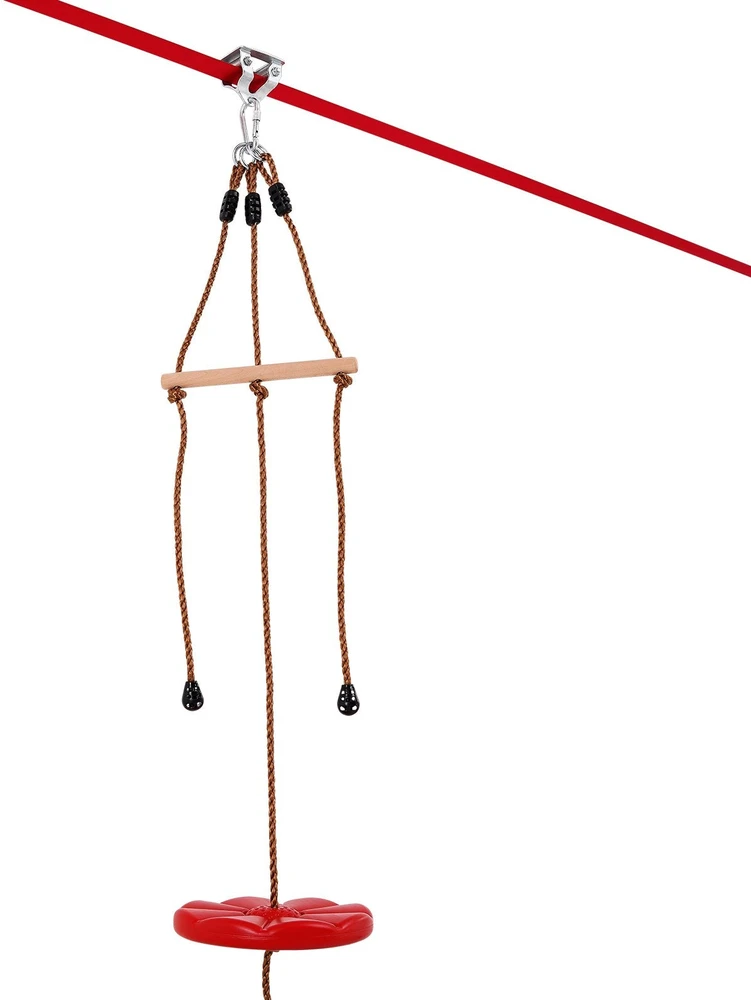 VEVOR Tyrimų ir suaugusiųjų zipline rinkinys 20 m su saugos diržu