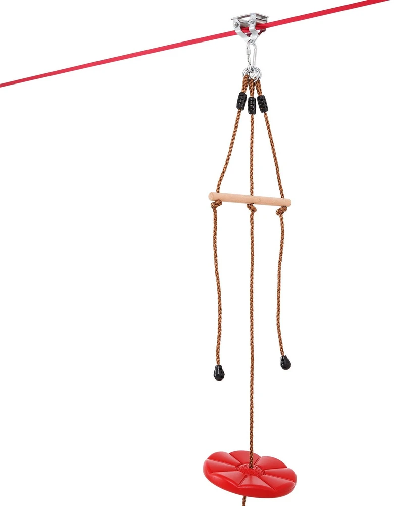 VEVOR Tyrimų ir suaugusiųjų zipline rinkinys 20 m su saugos diržu