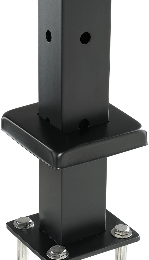 VEVOR Laiptų turėklų kampinis stulpas 107x2.5x5 cm juodas