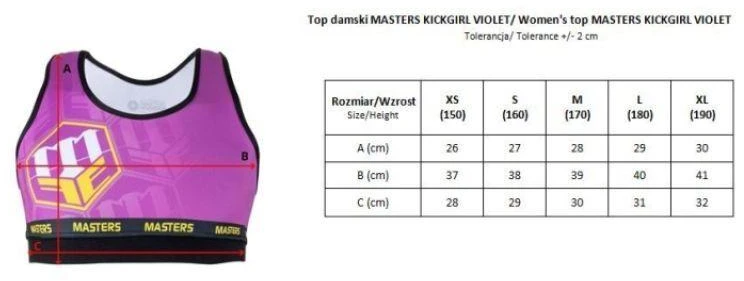 Trumpas moteriškas viršutinis drabužis MASTERS KICKGIRL VIOLET