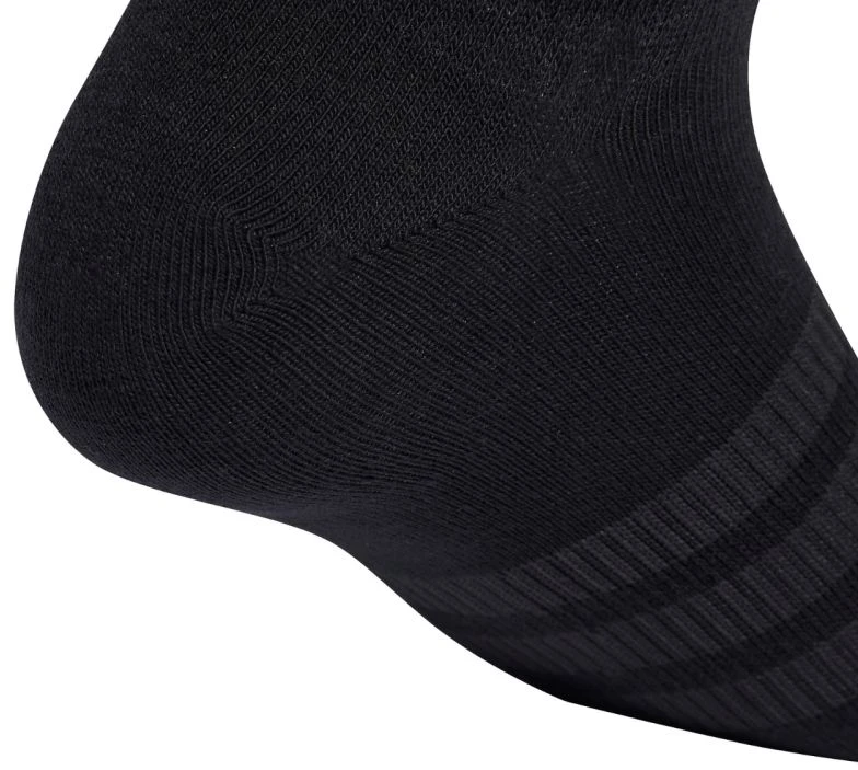 Trumpos medvilninės kojinės adidas Thin&Light, 3 poros, juodos