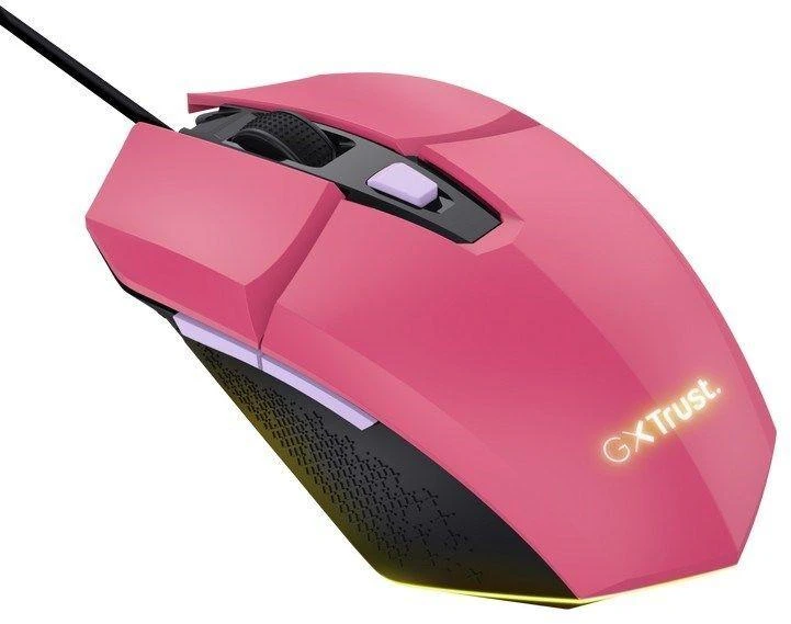 Pelė žaidimams Trust GXT 109 Felox usb 2.0, rožinė