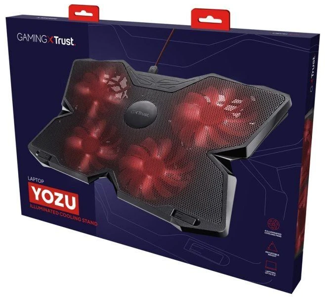 Aušinimo kilimėlis „Trust GXT 278 Yozu 20817“ (17 colių, 4 ventiliatoriai)
