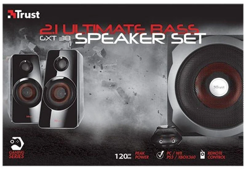Kompiuterio kolonėlės Kolonėlės Trust GXT 38 2.1 Subwoofer