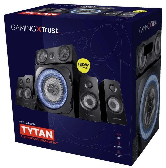 TRUST GXT 658 Titanium Juodas Kompiuterinių garsiakalbių rinkinys
