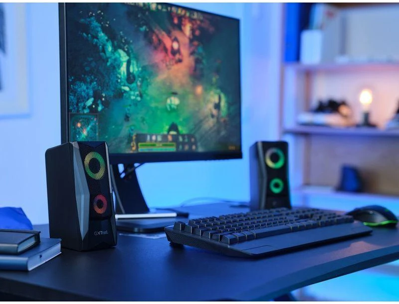 TRUST GXT606B JAVV RGB Juodas Garsiakalbis