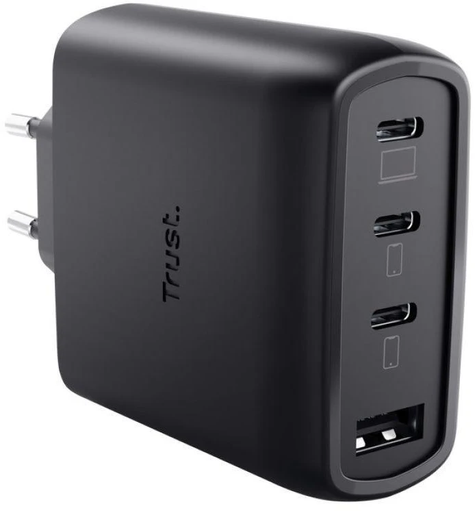 „Trust Maxo 65W“ universalus Juodas AC greitas įkrovimas vidaus patalpoms