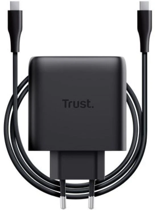 Trust Maxo GaN 65W 2xUSB-C juoda