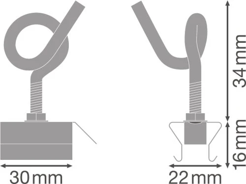 Ledvance TRUSYS linijinių šviestuvų sistemos pakabinimo ant grandinių komplektas