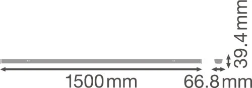 TRUSYS linijinių šviestuvų sistemos šviestuvas PERFORMANCE NARROW 50 W 4000 K