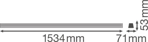 TRUSYS linijinių šviestuvų sistemos šviestuvas DALI WALLWASHER 53 W 3000 K SI