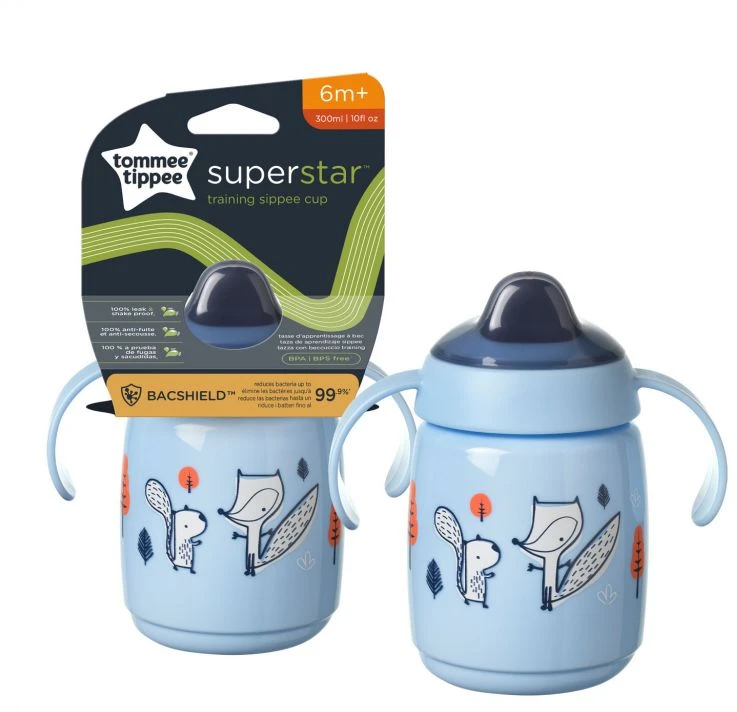 TOMMEE TIPPEE 300 ml 6+ mėn. WEANING SIPPEE puodelis – gertuvė, mėlyna