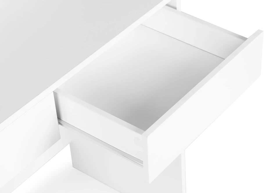 Kosmetinis staliukas su veidrodžiu ir LED apšvietimu, 3 spalvų ryškumo reguliavimas, ModernHome