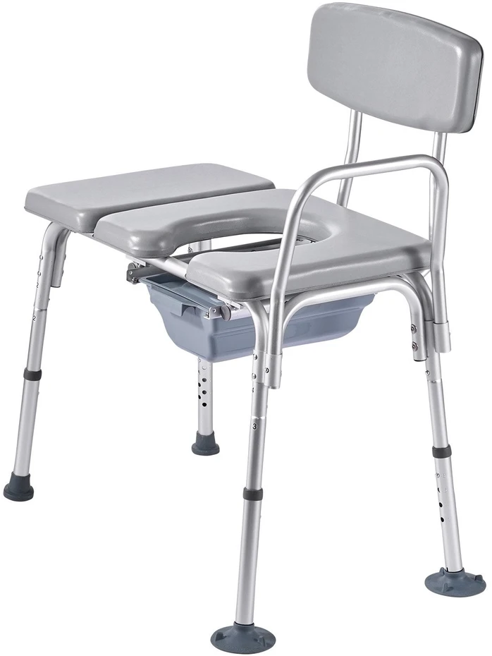 VEVOR 4 viename tualeto kėdė iki 227 kg