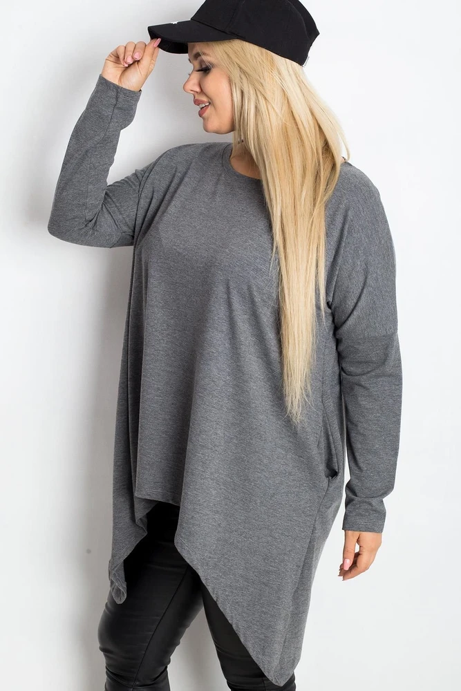 Tunika moterims oversize pilka Plus Size Relevance