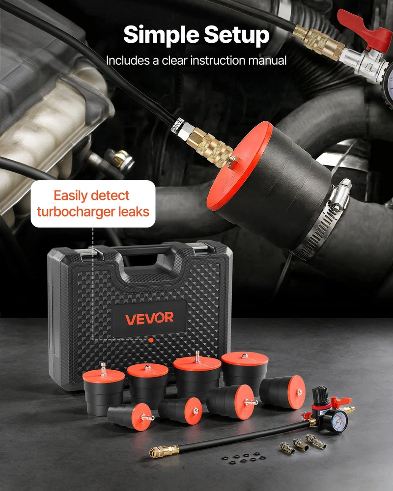 VEVOR Turbo sistemų nuotėkio testavimo rinkinys