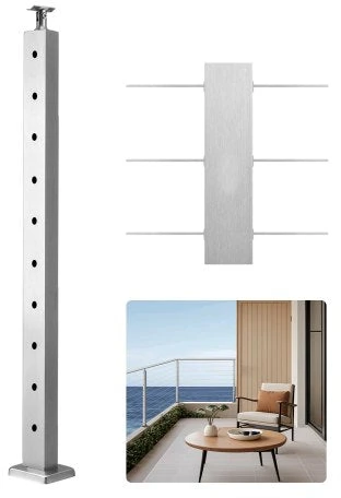 VEVOR nerūdijančio plieno laiptų turėklų stulpas 91 cm