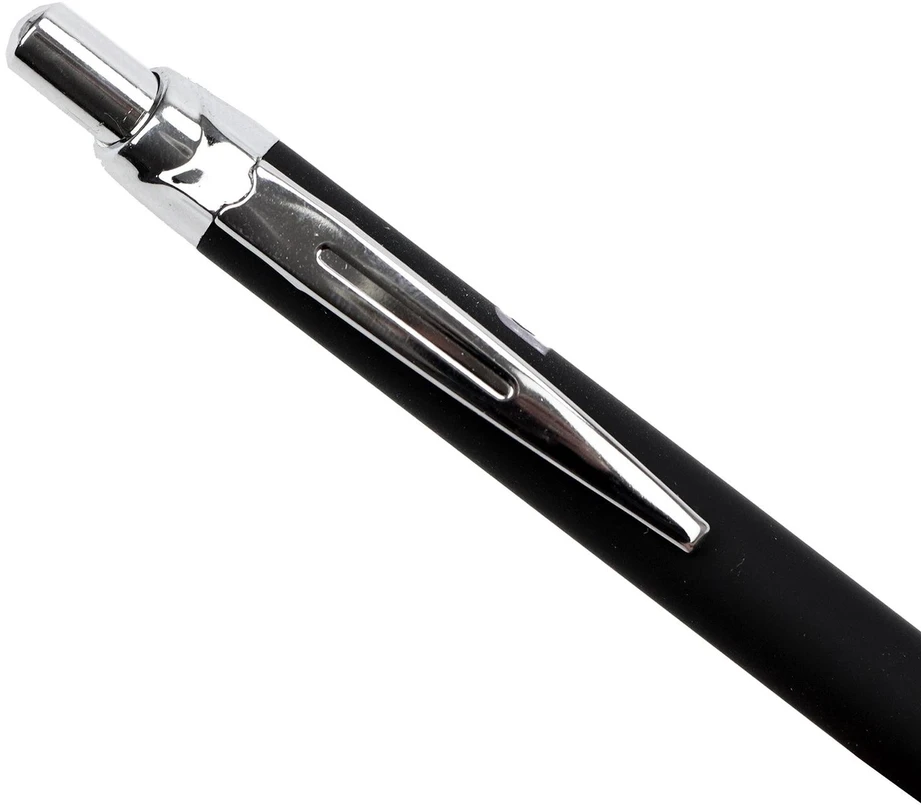 Tušinukas juodas metalinis su spaudimo mechanizmu Pierre Cardin