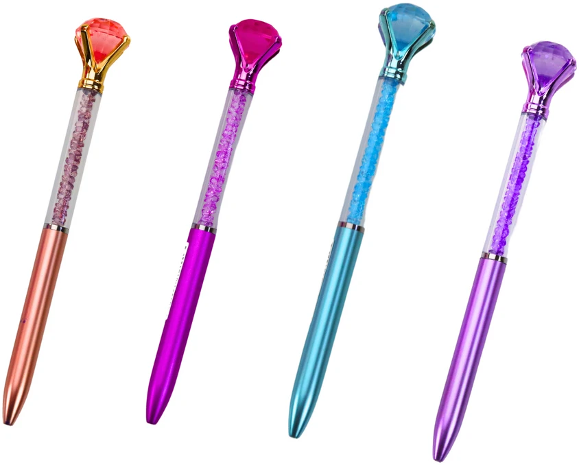 Lean Toys Deimantinis rašiklis su mėlynu užpildu 0,7 mm
