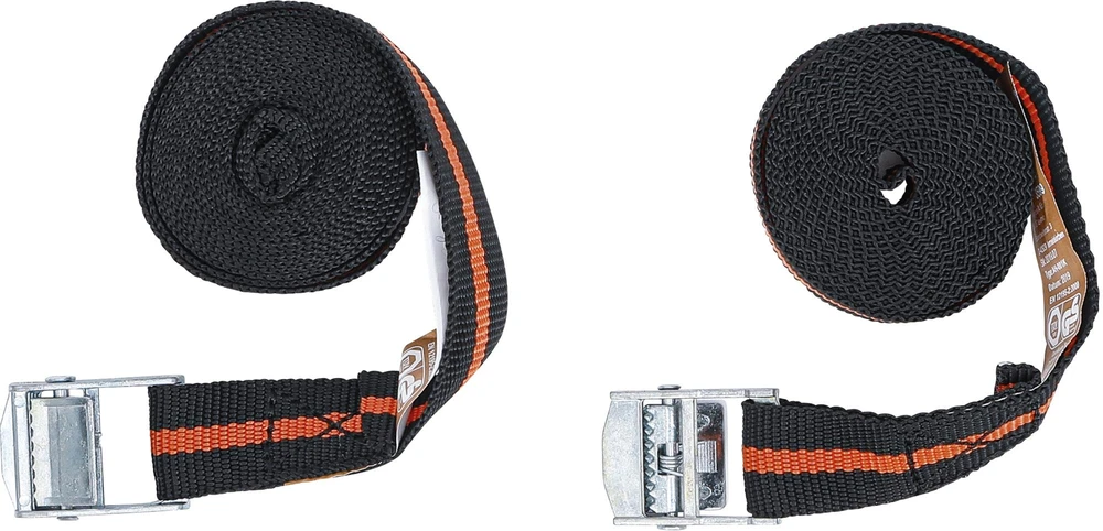 BGS Tvirtinimo diržų rinkinys su greito užrakinimo mechanizmu | 2,5 m × 25 mm | 2 vnt. (3599)