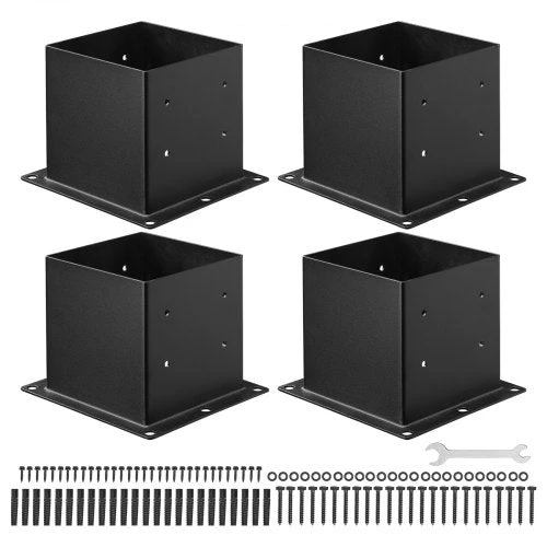 VEVOR 4 vnt. 10x10 cm stulpų pagrindo atrama