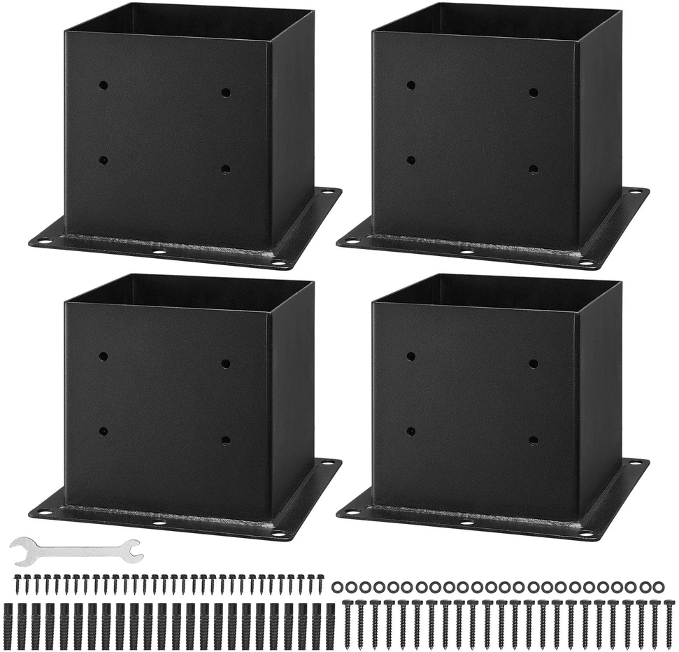 VEVOR 4 vnt. 10x10 cm stulpų pagrindo atrama