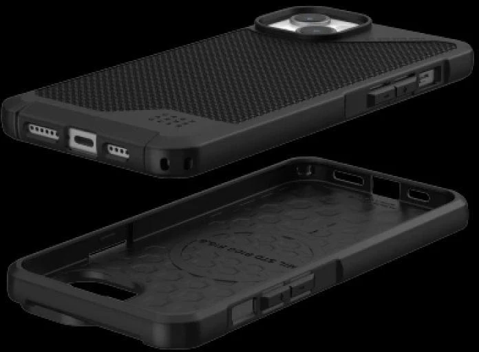 UAG Urban Armor Gear dėklas METROPOLIS LT suderinamas su MagSafe, skirtas IPHONE 15 Plus kevlar juodas