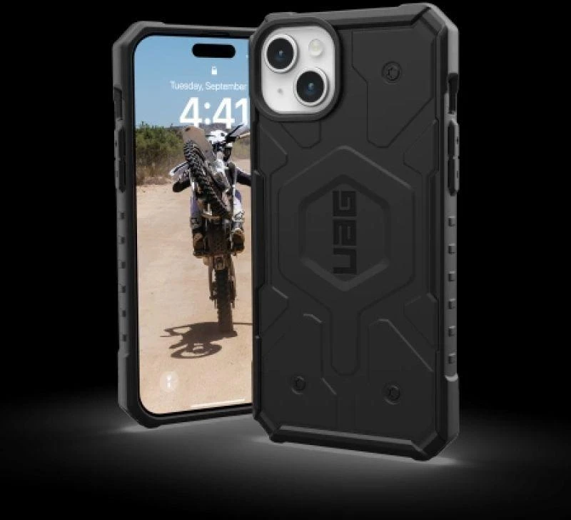 Urban Armor Gear UAG Pathfinder MagSafe dėklas iPhone 15 Plus - juodas