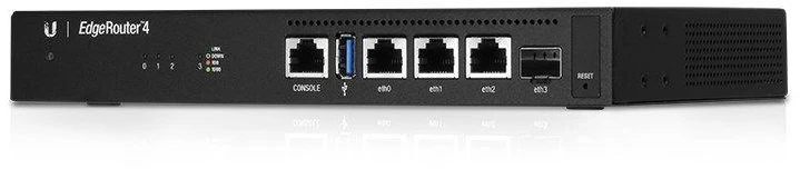 Ausinės Ubiquiti ER-4 4 prievadų gigabitinis maršrutizatorius su 1 SFP prievadu