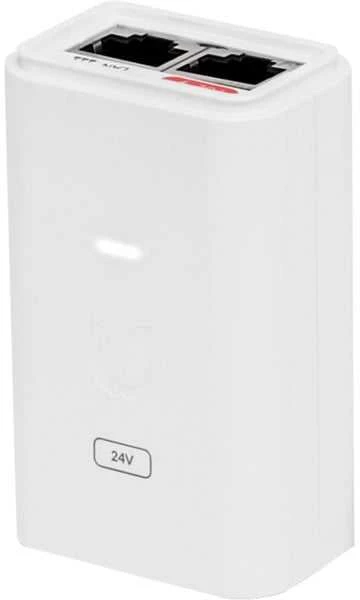 Ubiquiti PoE-Injektor 24V, 7W, Gigabit - baltas