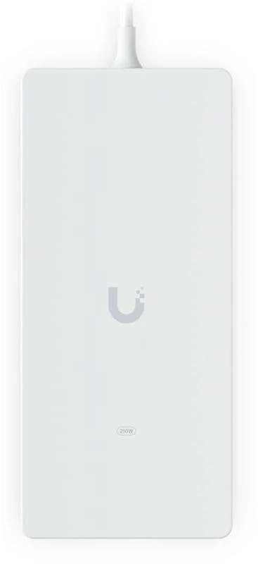 UBIQUITI AC ADAPTER 210W. AN AC POWER ADAPTER DELIVERS 210W AT 54V DC FOR A POE SWITCH