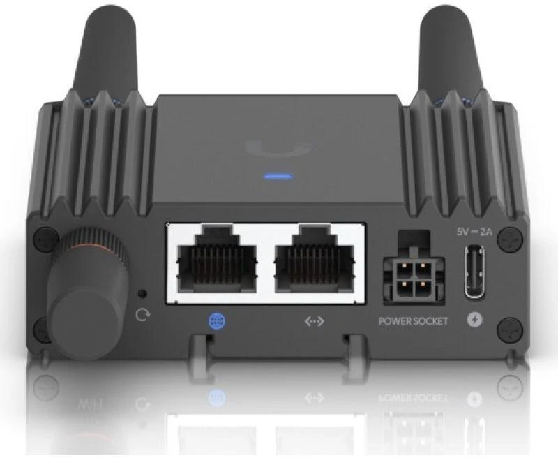UBIQUITI ULTRAKOMPAKTIŠKAS VALDYMAS LTE MOBILUS MARŠRUTIŠAS, SKIRTAS IOT PROGRAMOSMS SU INTEGRUOTU LTE, LAIDINIU WAN, WIFI, AUTOMATINIU PERKLAIDU IR DC MAITINIMO ĮVESTIES PALAIMI